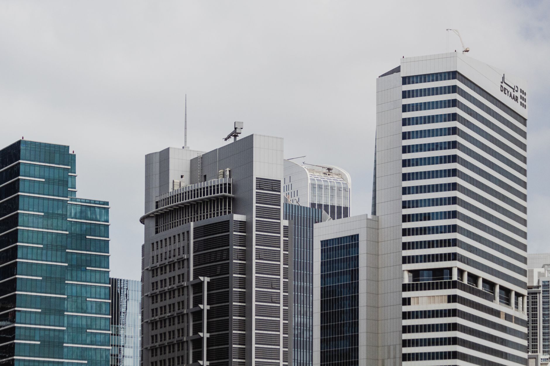 Impressive cluster of modern architectural high-rises and financial towers in the central business district.